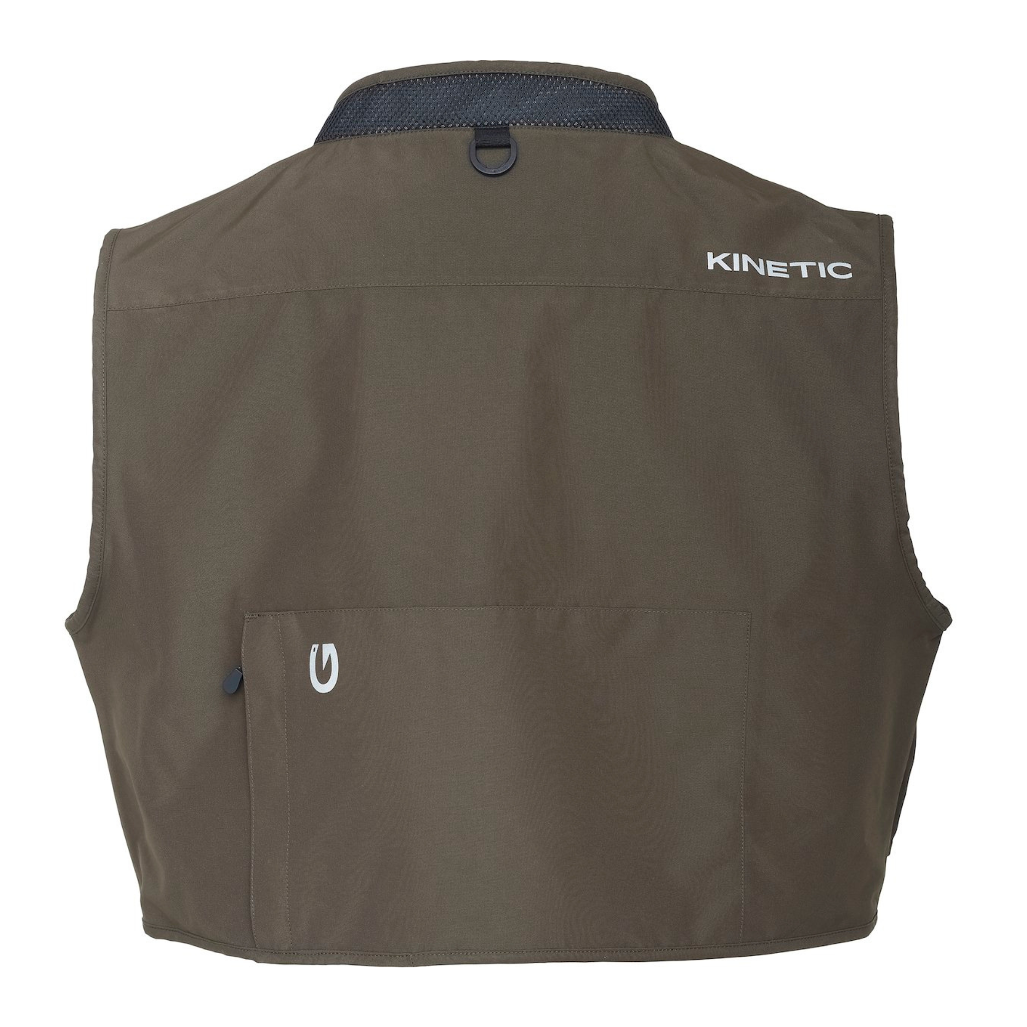 Kinetic Unisex Strider Waterproof Fly Fishing Vest (Olive)