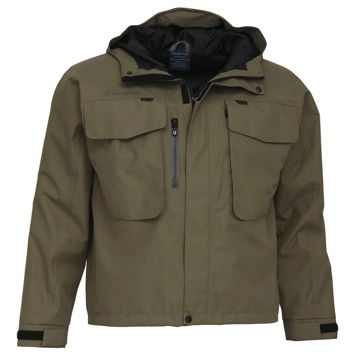 Kinetic Unisex Classic Wading Jacket Olive H166-033