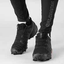 Load image into Gallery viewer, Salomon Men&#39;s Speedcross 6 Trail Running Shoes - WIDE FIT (Black/Phantom)
