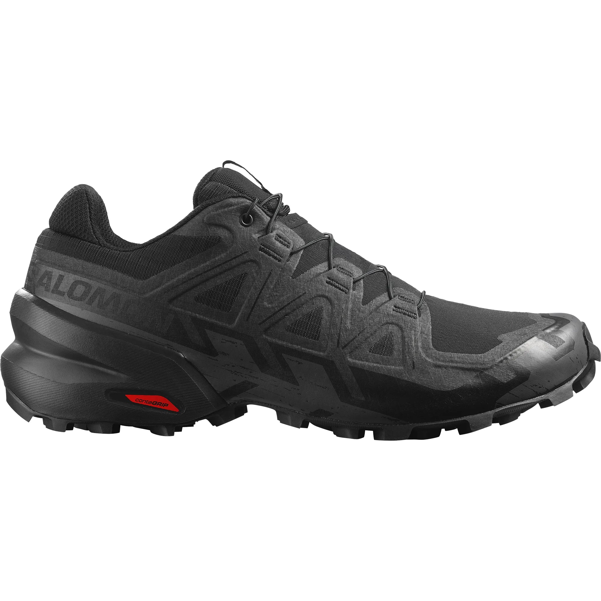 Salomon Men's Speedcross 6 Wide Fit Trail Running Shoes (Black/Phantom)