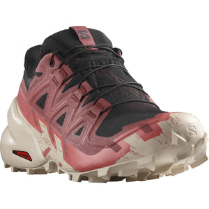 Salomon Women's Speedcross 6 Gore-Tex Trail Running Shoes (Black/Cow Hide/Faded Rose)