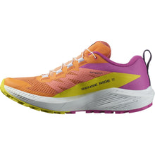 Load image into Gallery viewer, Salomon Women&#39;s Sense Ride 5 Trail Running Shoes (Bird of Paradise/White/Sulphur Spring)
