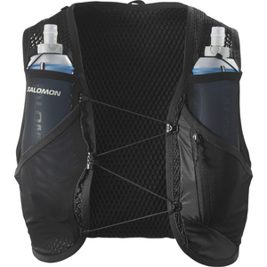 Salomon Unisex Active Skin 8L Running Vest Set (Black/Metal
