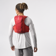 Load image into Gallery viewer, Salomon Active Skin 8 Unisex Running Vest Set (Red Dahlia/High Risk Red)
