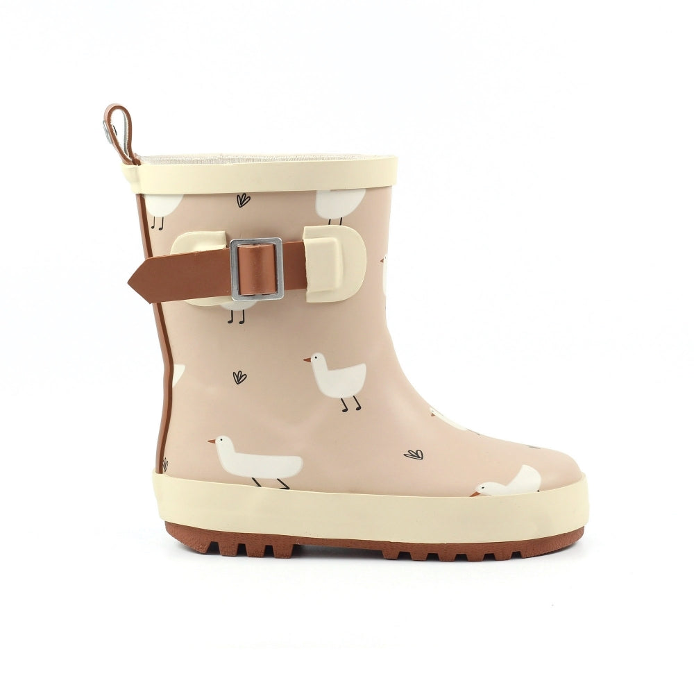 Lazy Dogz Toddler Downy Wellies (Beige)(Sizes C5-C11)