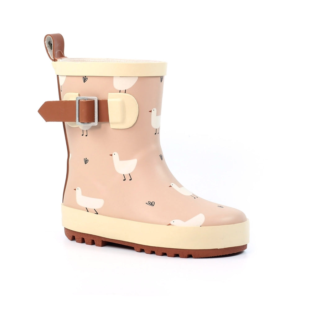 Lazy Dogz Toddler Downy Wellies (Beige)(Sizes C5-C11)