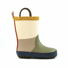 Load image into Gallery viewer, Lazy Dogz Toddler Bubblegum Wellies (Olive)(Sizes EU22-29)
