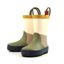 Load image into Gallery viewer, Lazy Dogz Toddler Bubblegum Wellies (Olive)(Sizes EU22-29)

