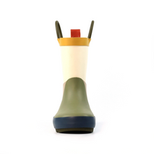 Load image into Gallery viewer, Lazy Dogz Toddler Bubblegum Wellies (Olive)(Sizes EU22-29)
