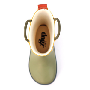 Lazy Dogz Toddler Bubblegum Wellies (Olive)(Sizes EU22-29)