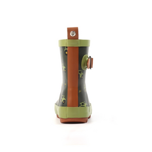 Lazy Dogz Toddler Tractor Green Wellies (Green)(Sizes EU22-29)