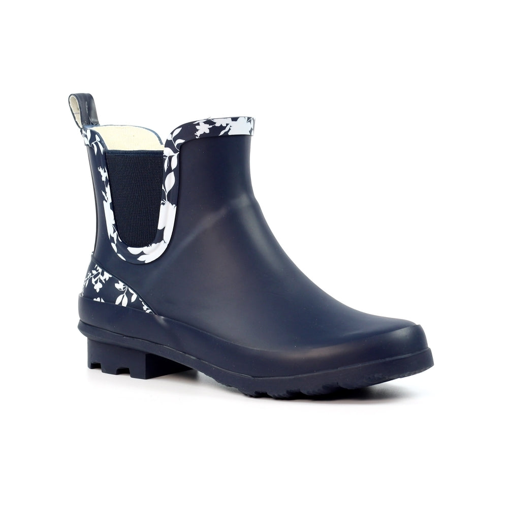 Lazy Dogz Women's Prairie Ankle Wellies (Navy)