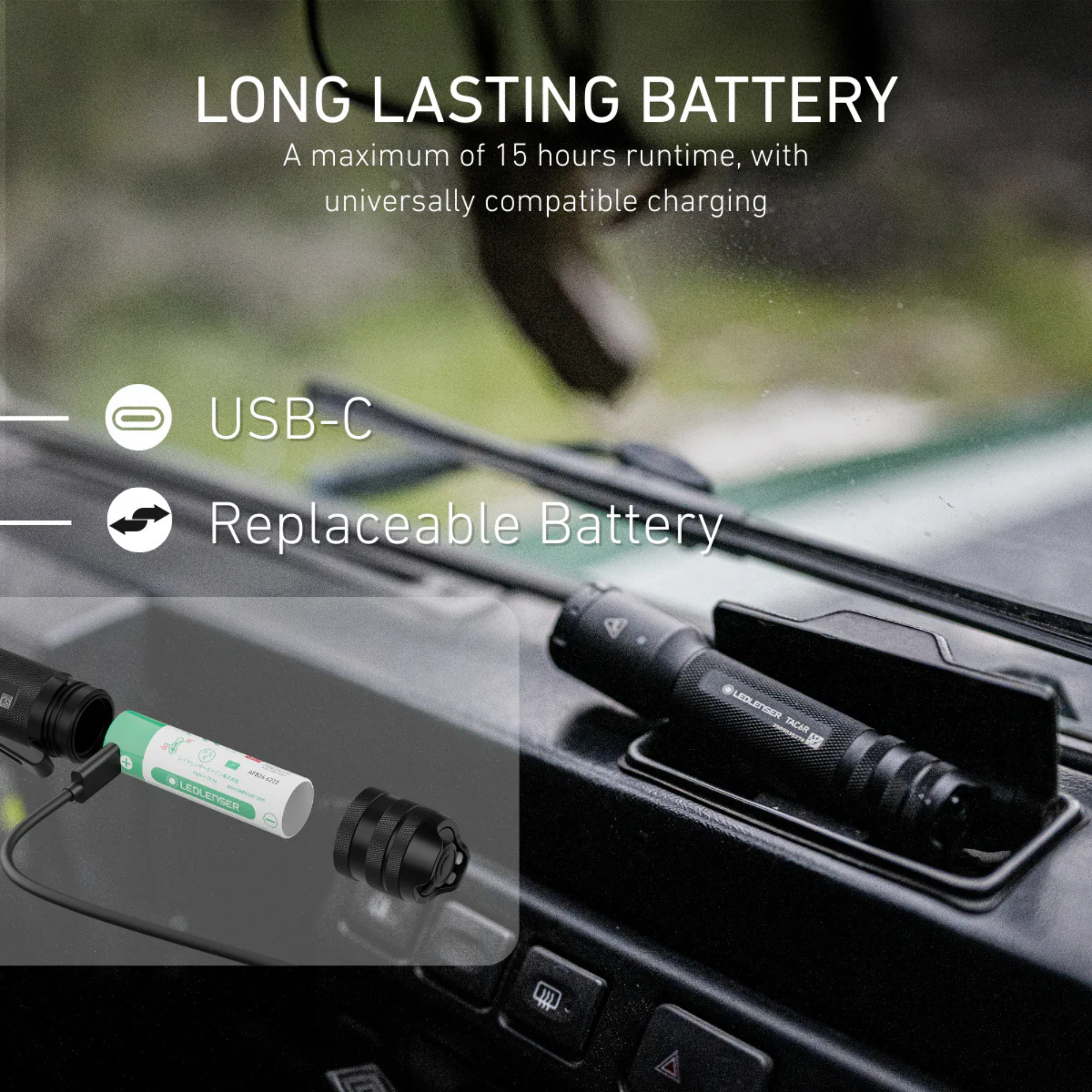 Ledlenser Tactical TAC6R Rechargeable Torch