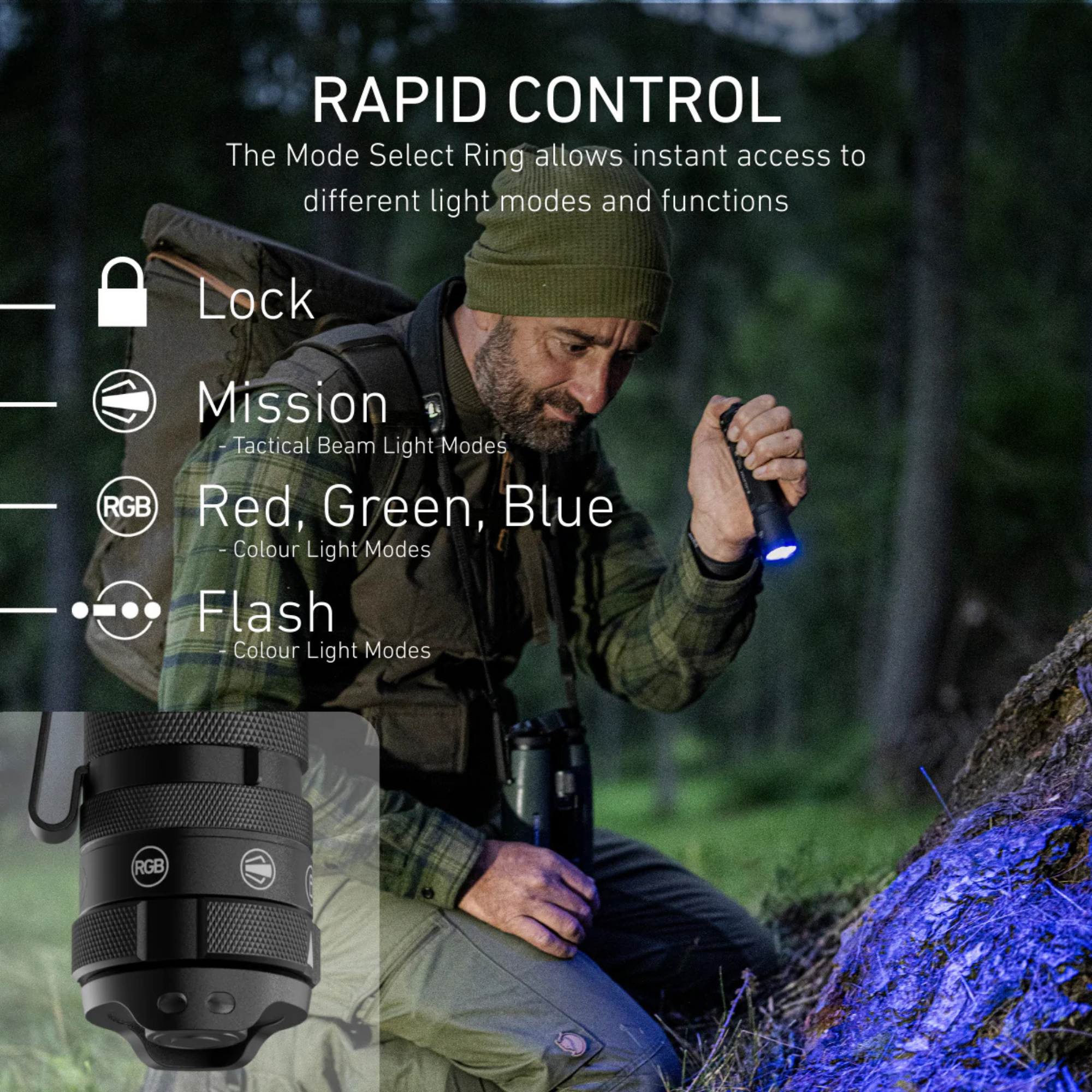 Ledlenser Tactical TAC7R Rechargeable Torch