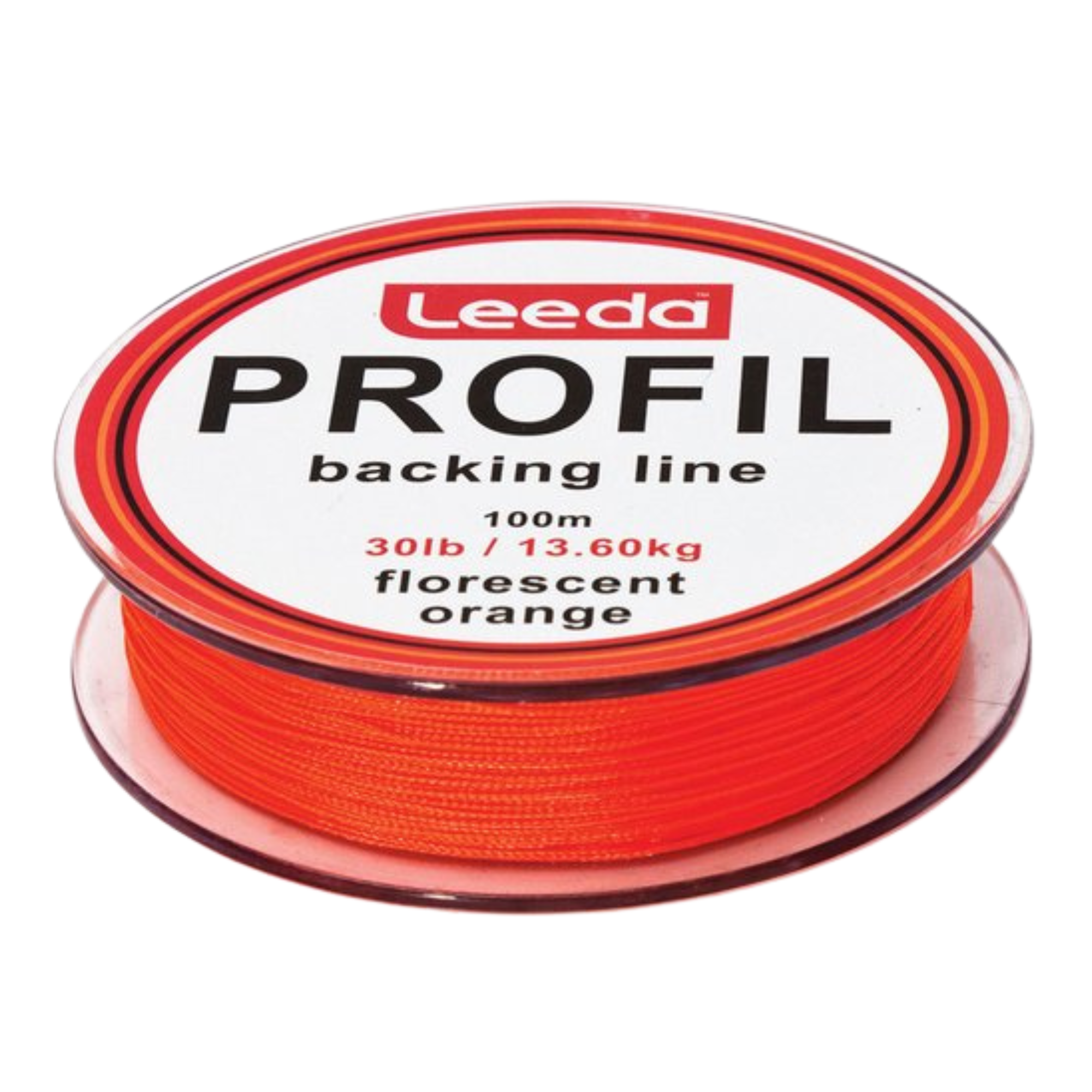 Leeda Profil Flyline Backing (30lb/100m)(Fluorescent Orange)