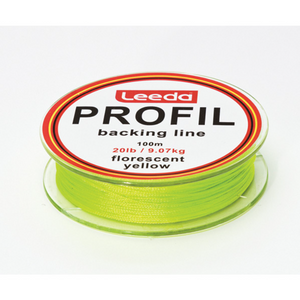 Leeda Profil Backing Line (20lb/100m)(Fluorescent Yellow)