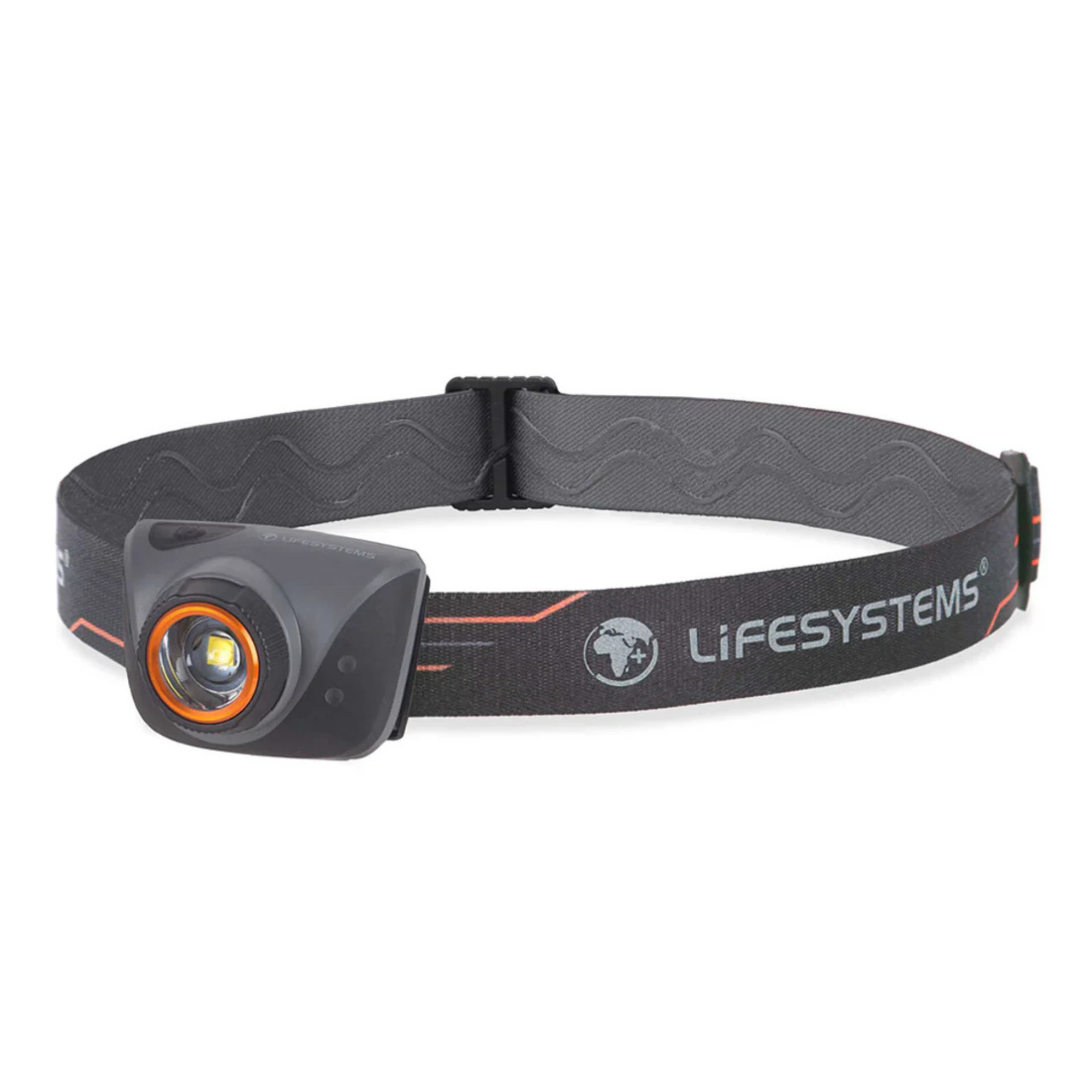 Lifesystems Intensity 580 Rechargeable LED Headtorch (Black/Orange)