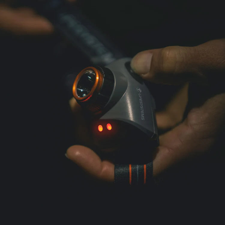 Lifesystems Intensity 580 Rechargeable LED Headtorch (Black/Orange)