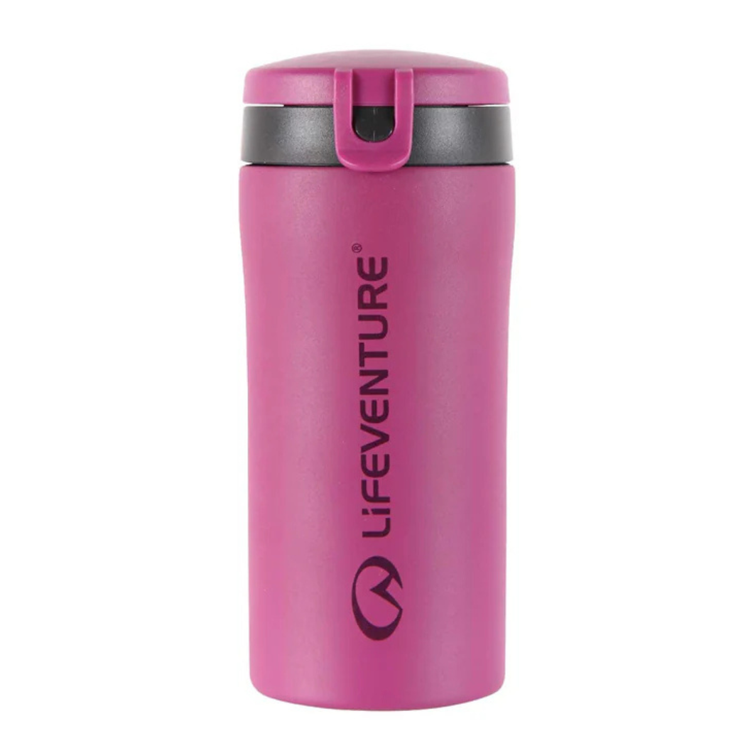 Lifeventure Flip Top Thermal Travel Mug (Matt Pink)