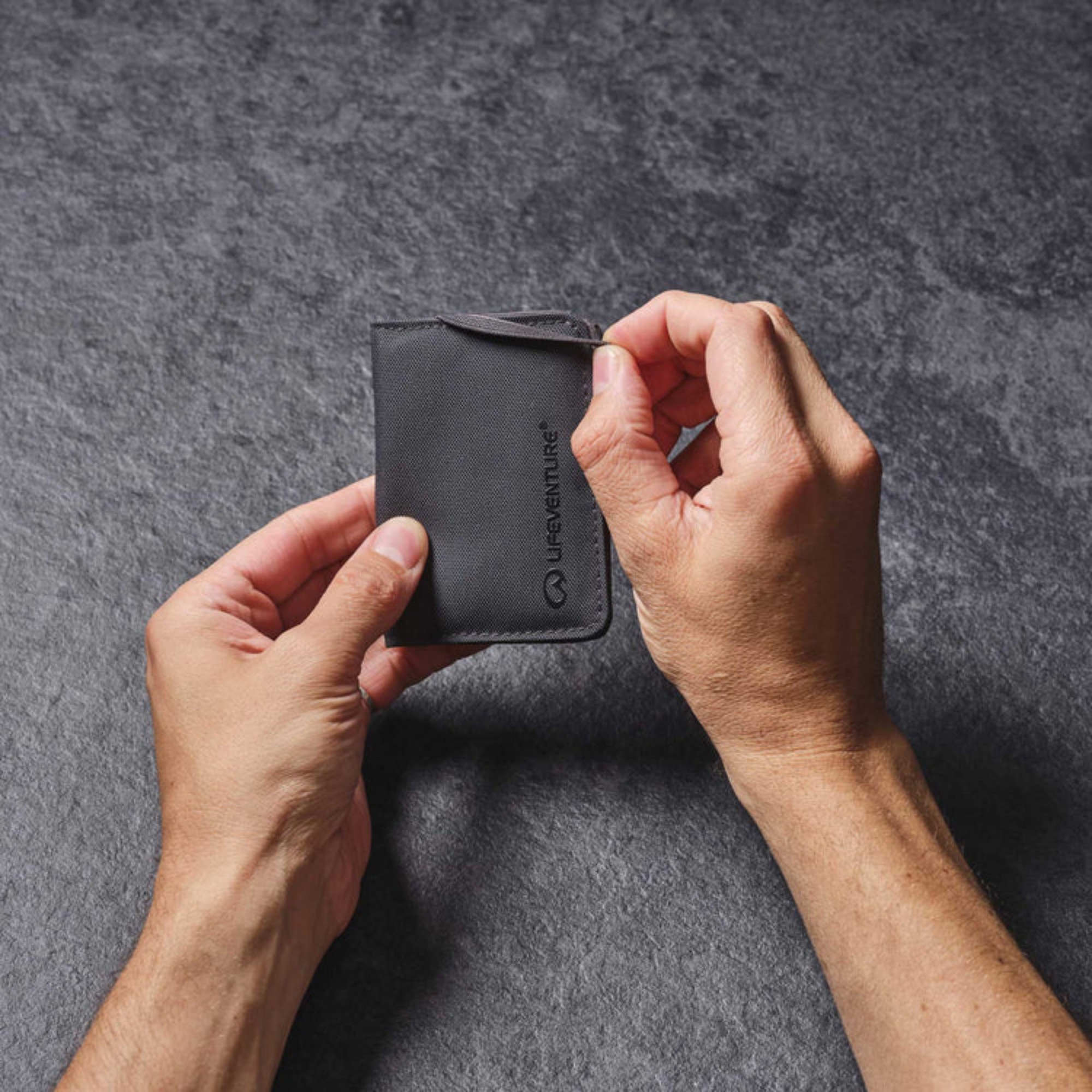 Lifeventure RFiD Recycled Card Wallet (Grey)