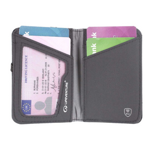 Lifeventure RFiD Recycled Card Wallet (Grey)