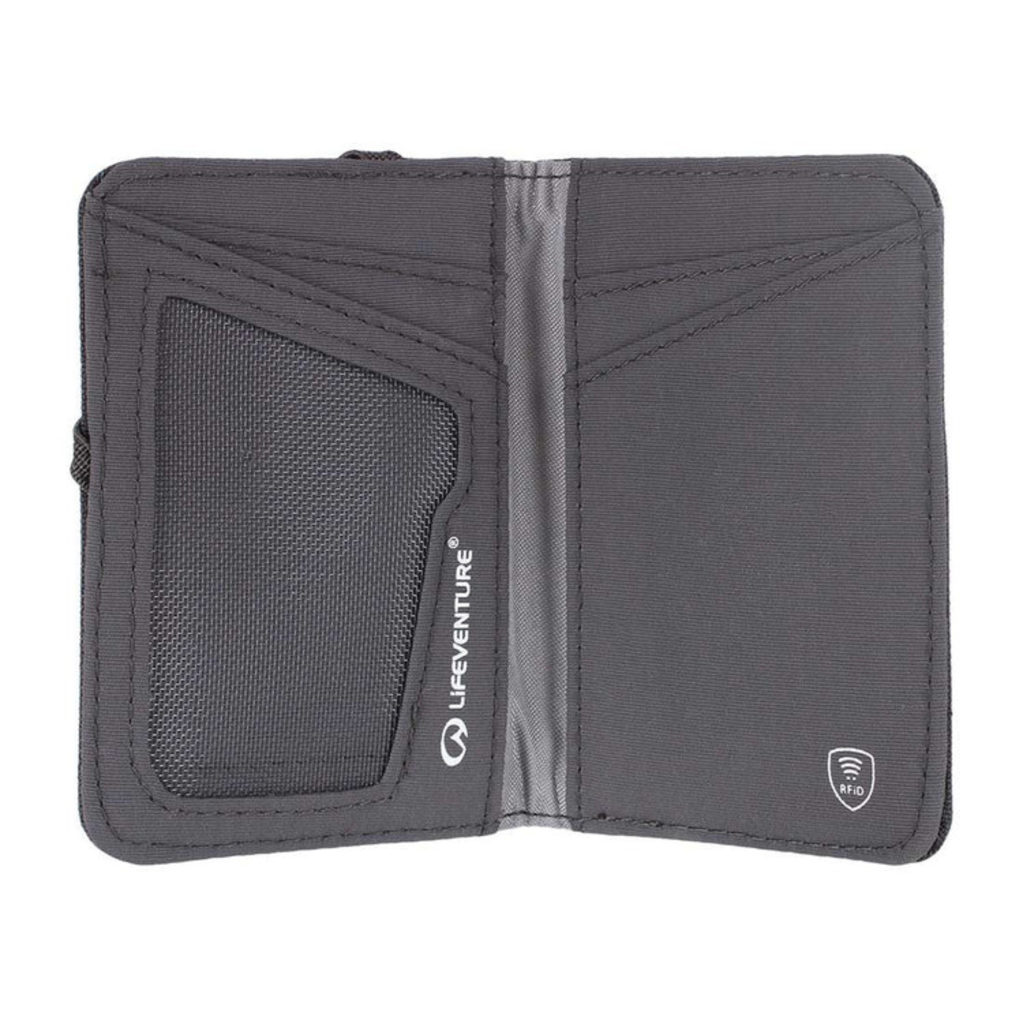 Lifeventure RFiD Recycled Card Wallet (Grey)