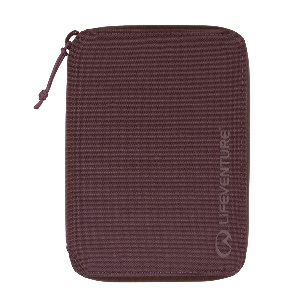 Lifeventure RFiD Recycled Mini Travel Wallet (Plum)