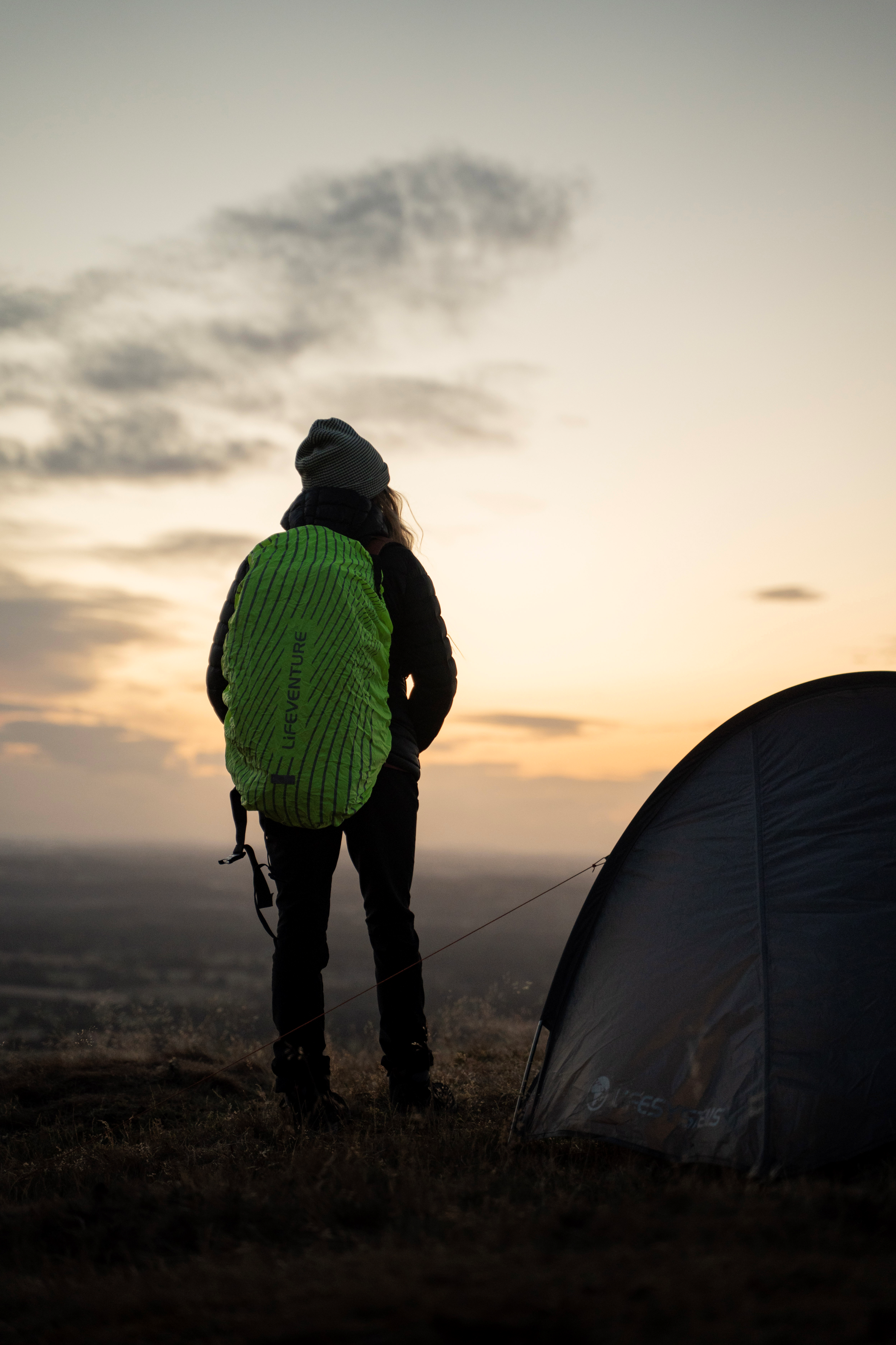 Lifeventure Rucksack Neon Yellow Raincover (35L)
