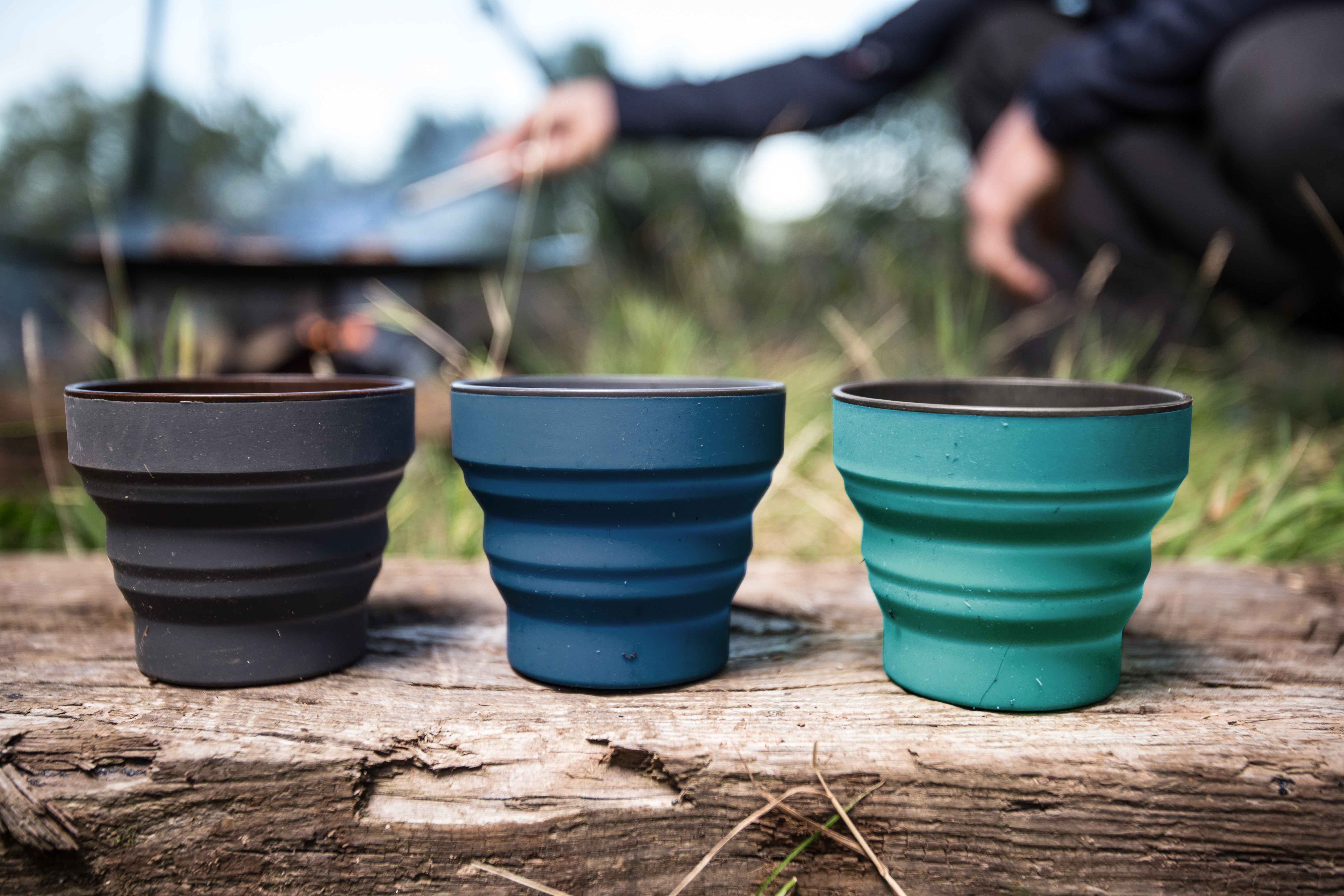 Lifeventure Ellipse Silicone 350ml Collapsible Cup (Graphite)