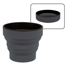 Load image into Gallery viewer, Lifeventure Ellipse Silicone Collapsible Cup (350ml)(Graphite)
