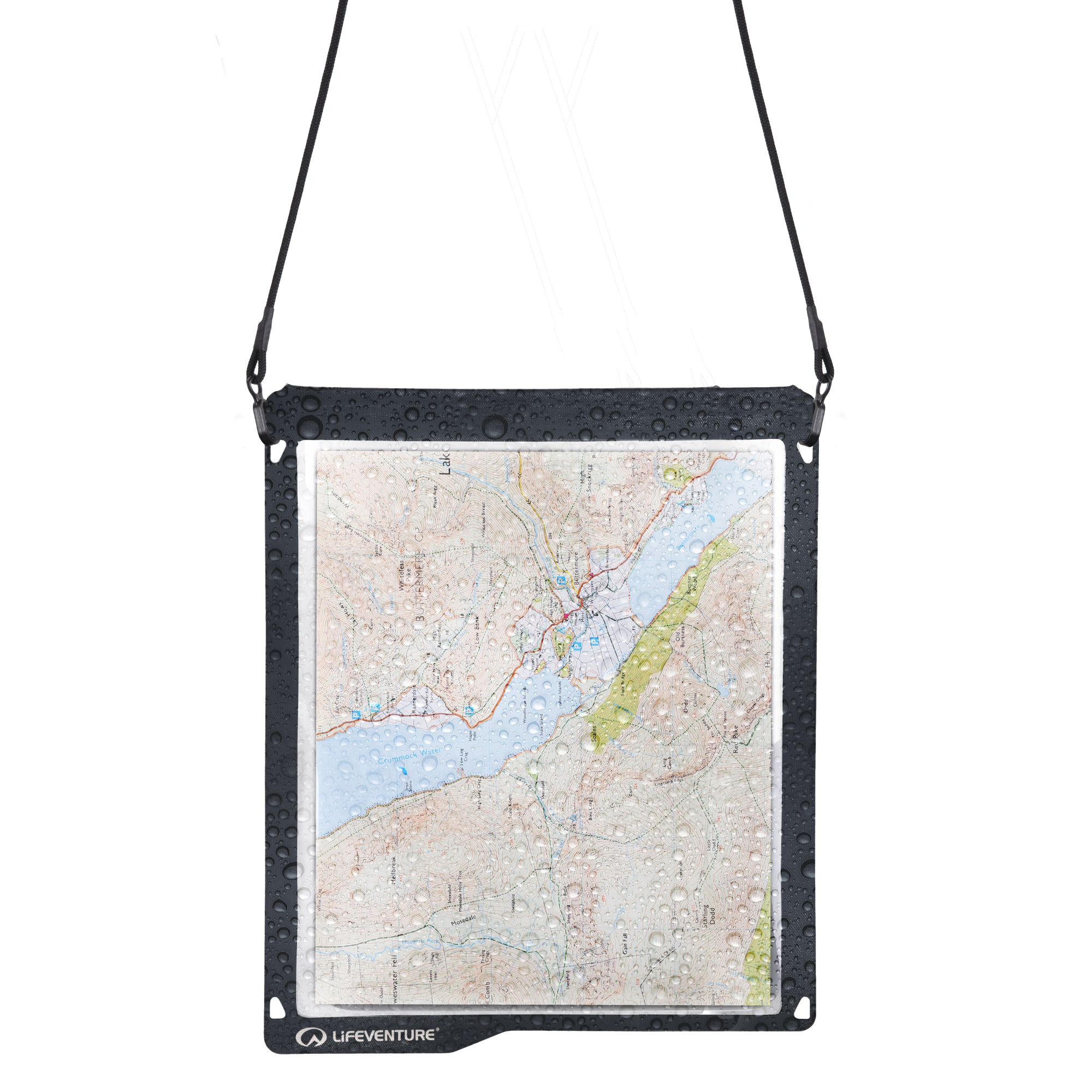 Lifeventure Waterproof IPX8 Map Case (Grey)