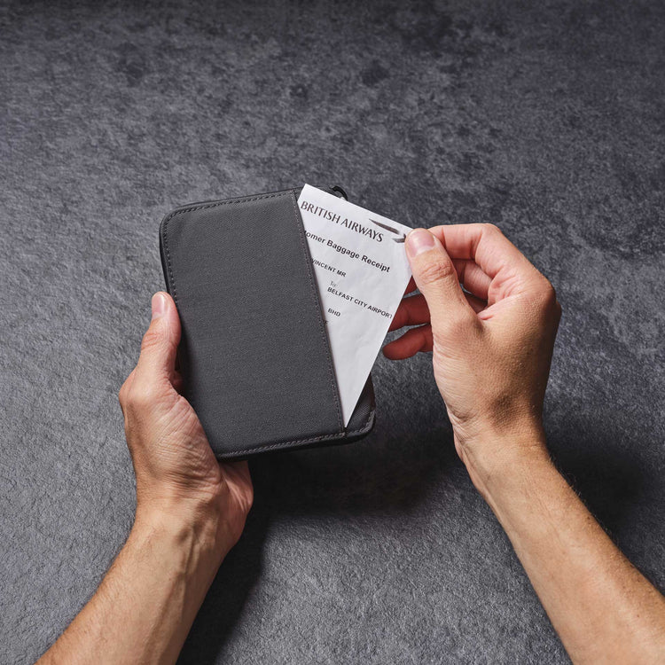 Lifeventure RFiD Recycled Mini Travel Wallet (Grey)