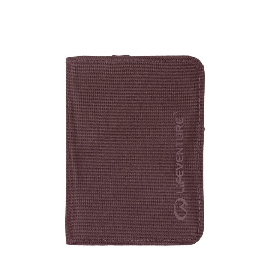 Lifeventure RFiD Recycled Card Wallet (Plum)