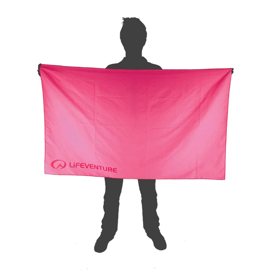 Lifeventure Recycled SoftFibre Giant Trek Towel (Pink)