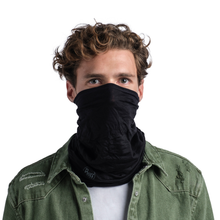 Load image into Gallery viewer, Lightweight Merino Wool Buff (Solid Black)
