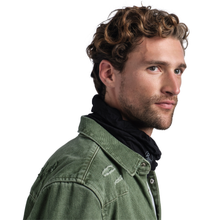 Load image into Gallery viewer, Lightweight Merino Wool Buff (Solid Black)
