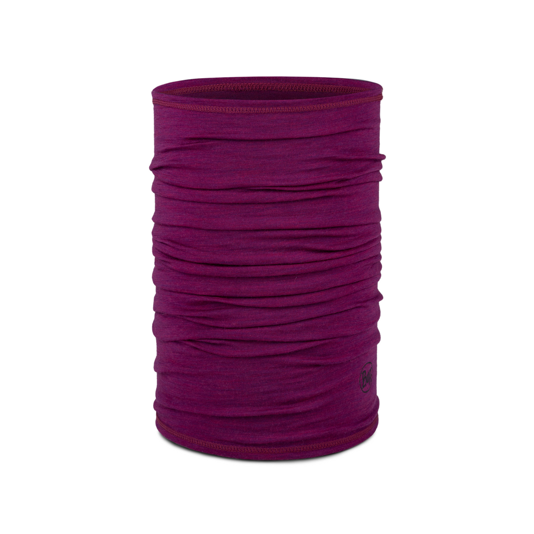 Lightweight Merino Wool Buff (Solid Magenta)
