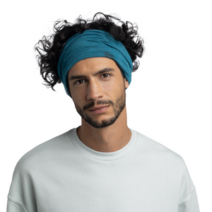 Lightweight Merino Wool Buff (Solid Teal)