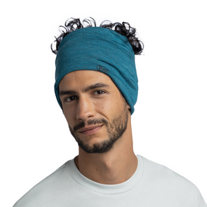 Lightweight Merino Wool Buff (Solid Teal)
