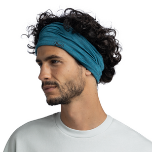 Lightweight Merino Wool Buff (Solid Teal)