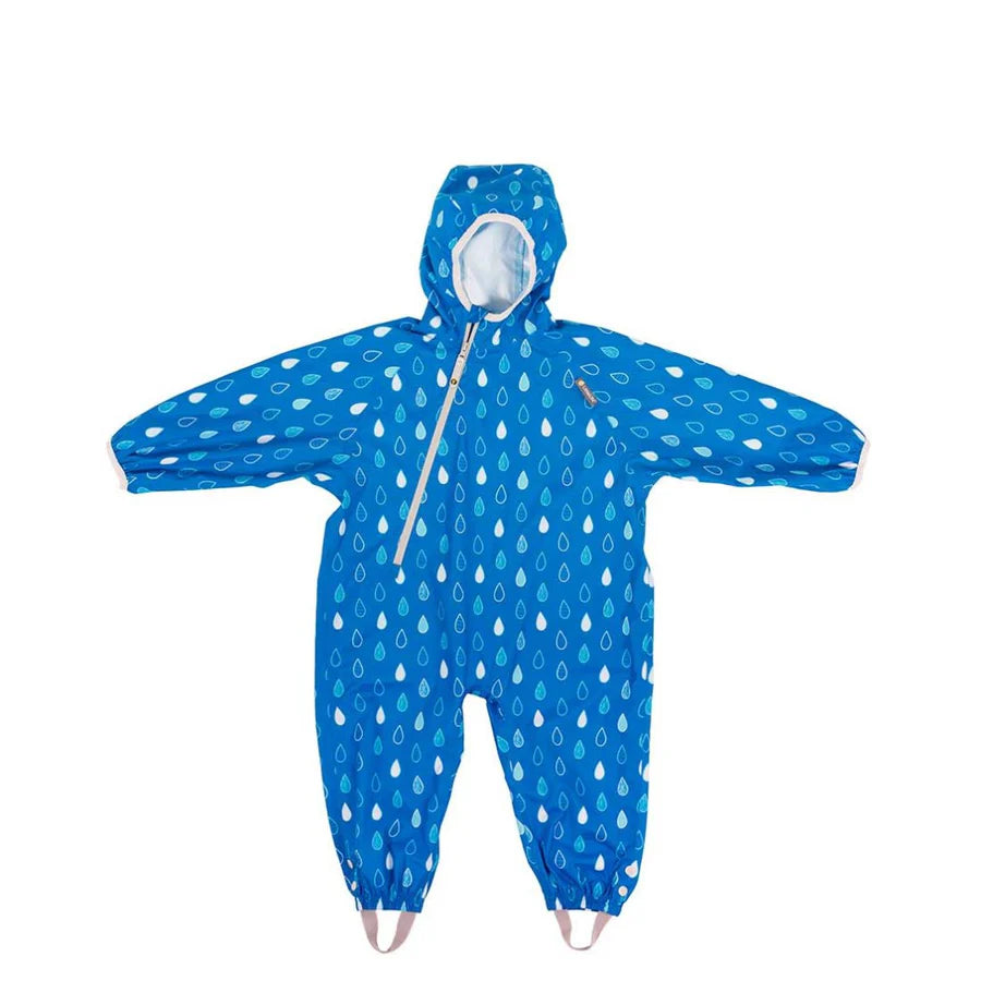 LittleLife Kids All In One Waterproof Suit Blue Raindrops 6 24m Landers Outdoor World Ireland s Adventure Outdoor Store