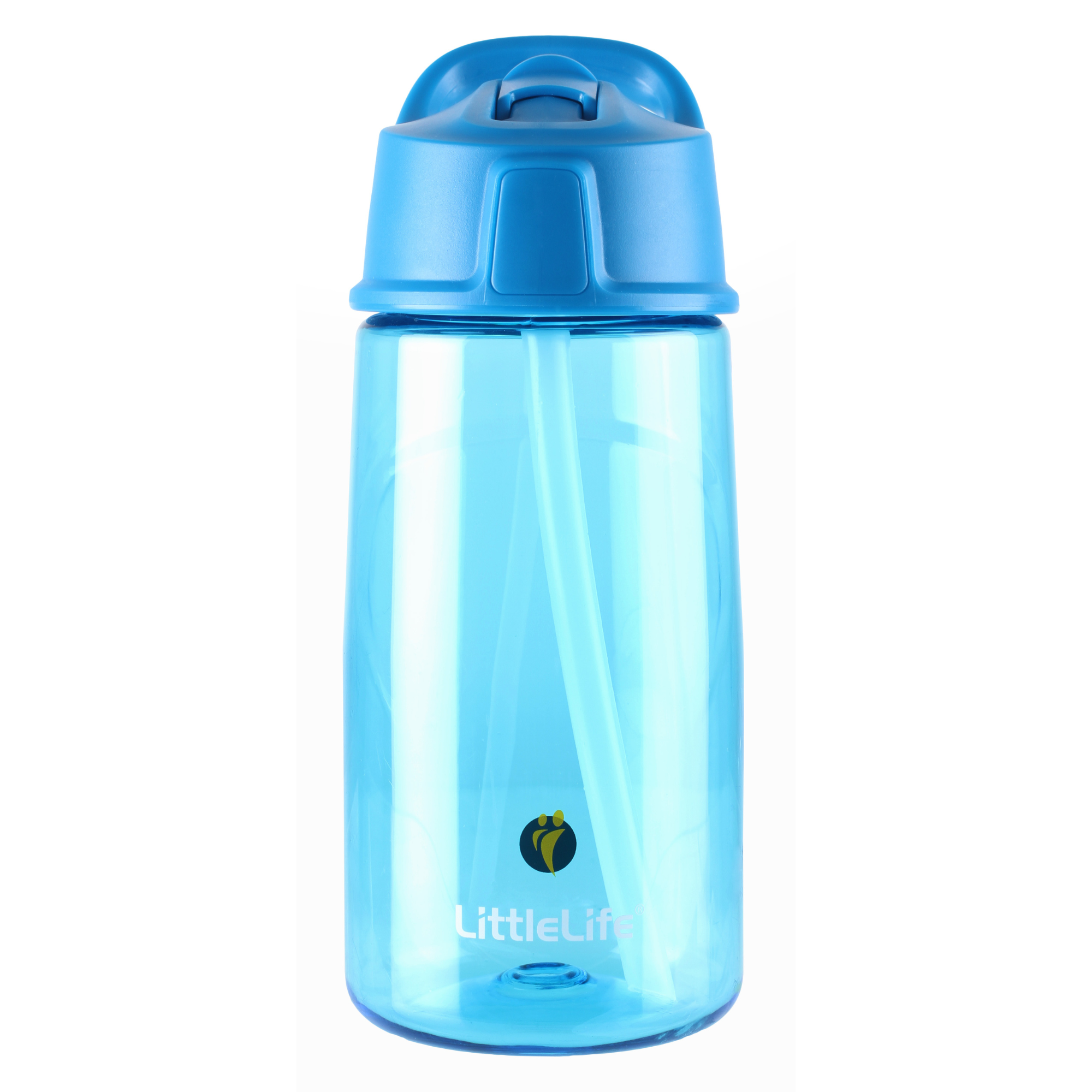 LittleLife Kids Flip-Top BPA Free 550ml Water Bottle (Blue)