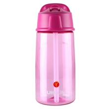 Load image into Gallery viewer, LittleLife Kids Flip-Top BPA Free Water Bottle (550ml)(Pink)
