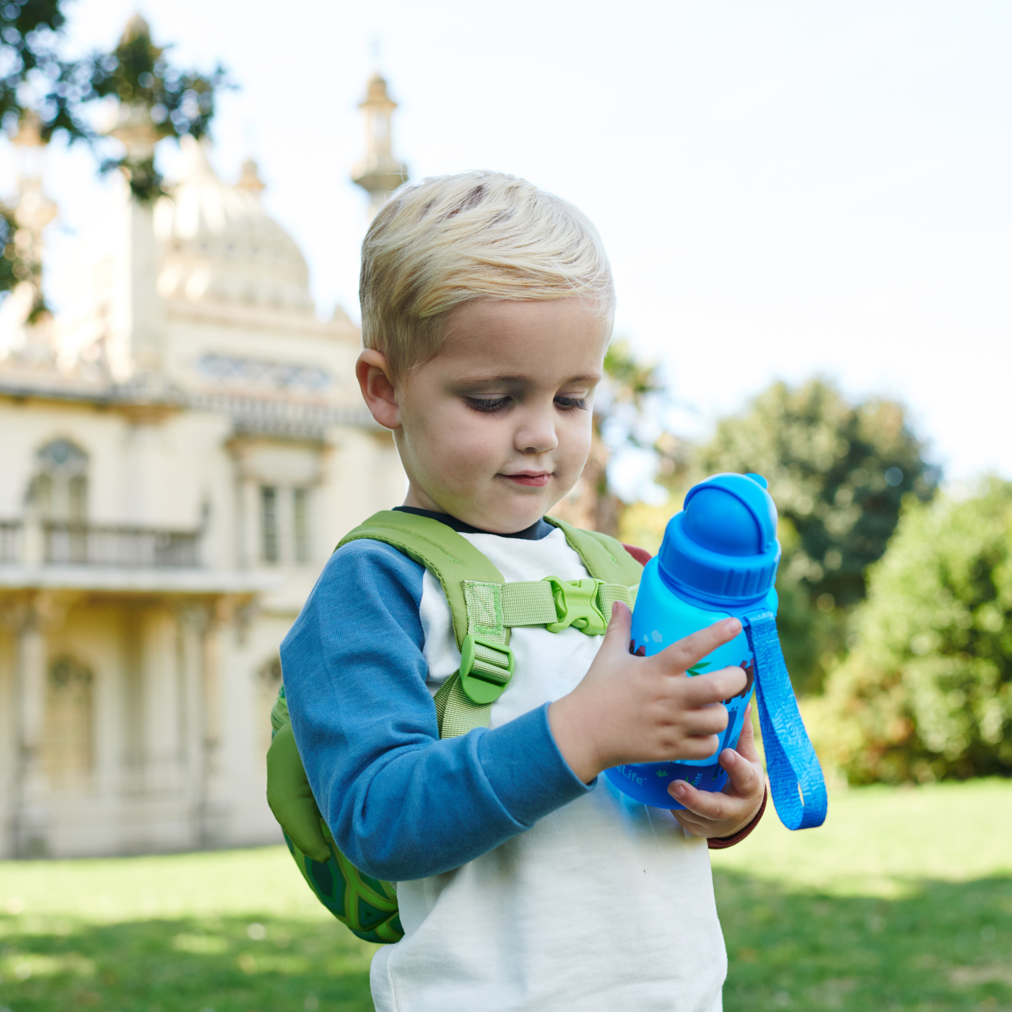 LittleLife Kids BPA Free 400ml Water Bottle (Dinosaur)