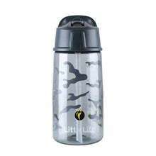 Load image into Gallery viewer, LittleLife Flip Top Water Bottle (550ml)(Camo)
