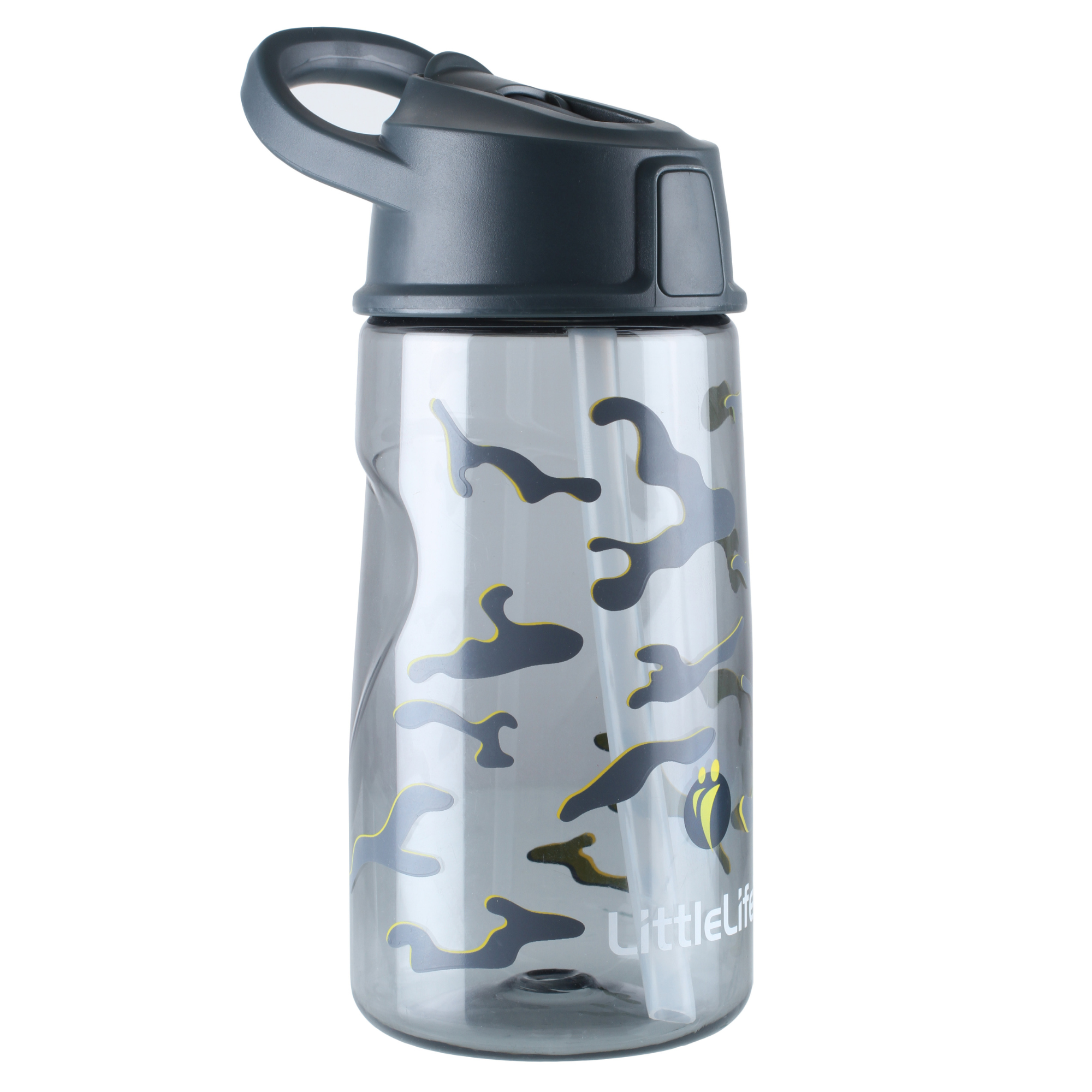 LittleLife Kids Flip-Top BPA Free 550ml Water Bottle (Camo)