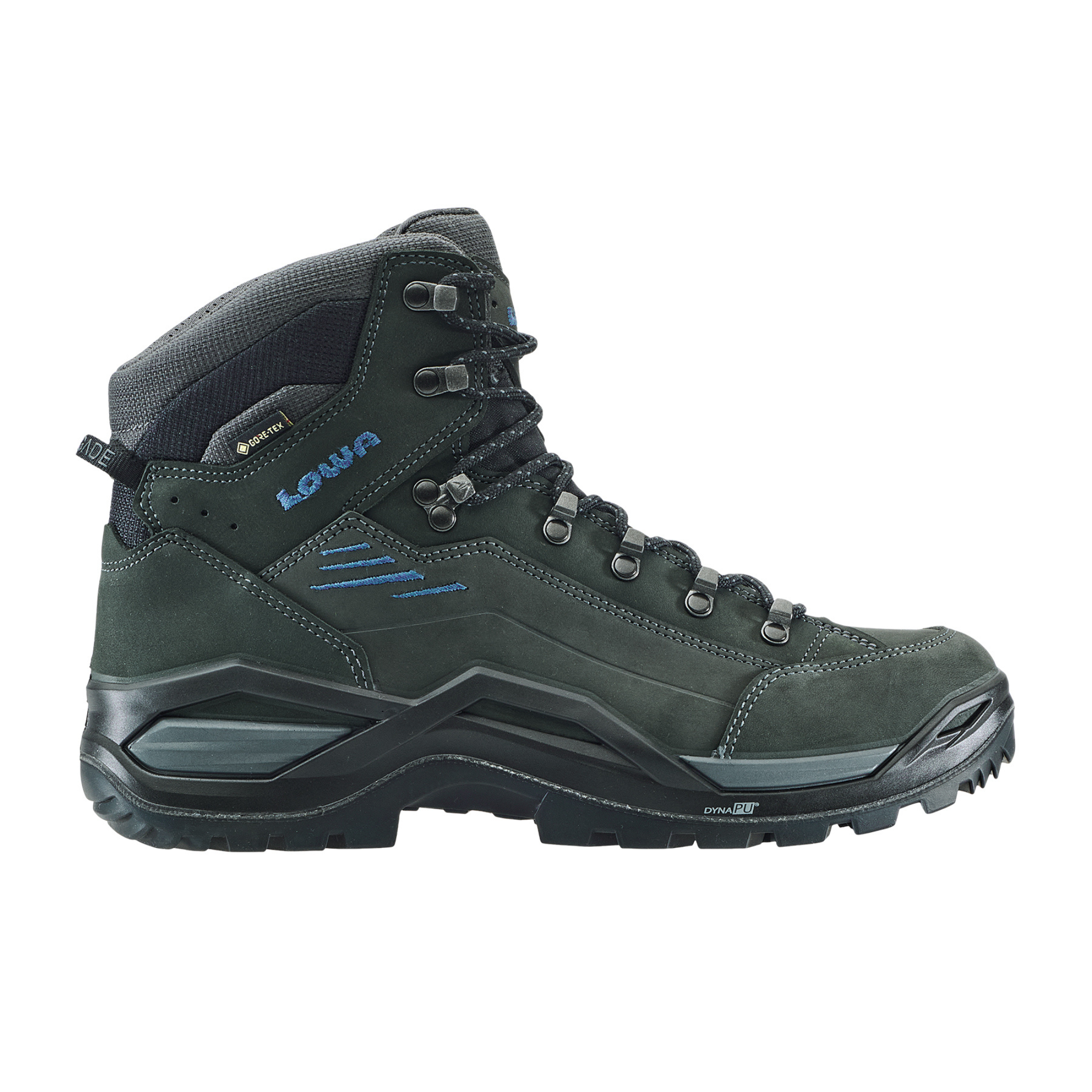 Lowa Men's Renegade Evo Mid Gore-Tex Hillwalking Boots (Anthracite/Steel Blue)