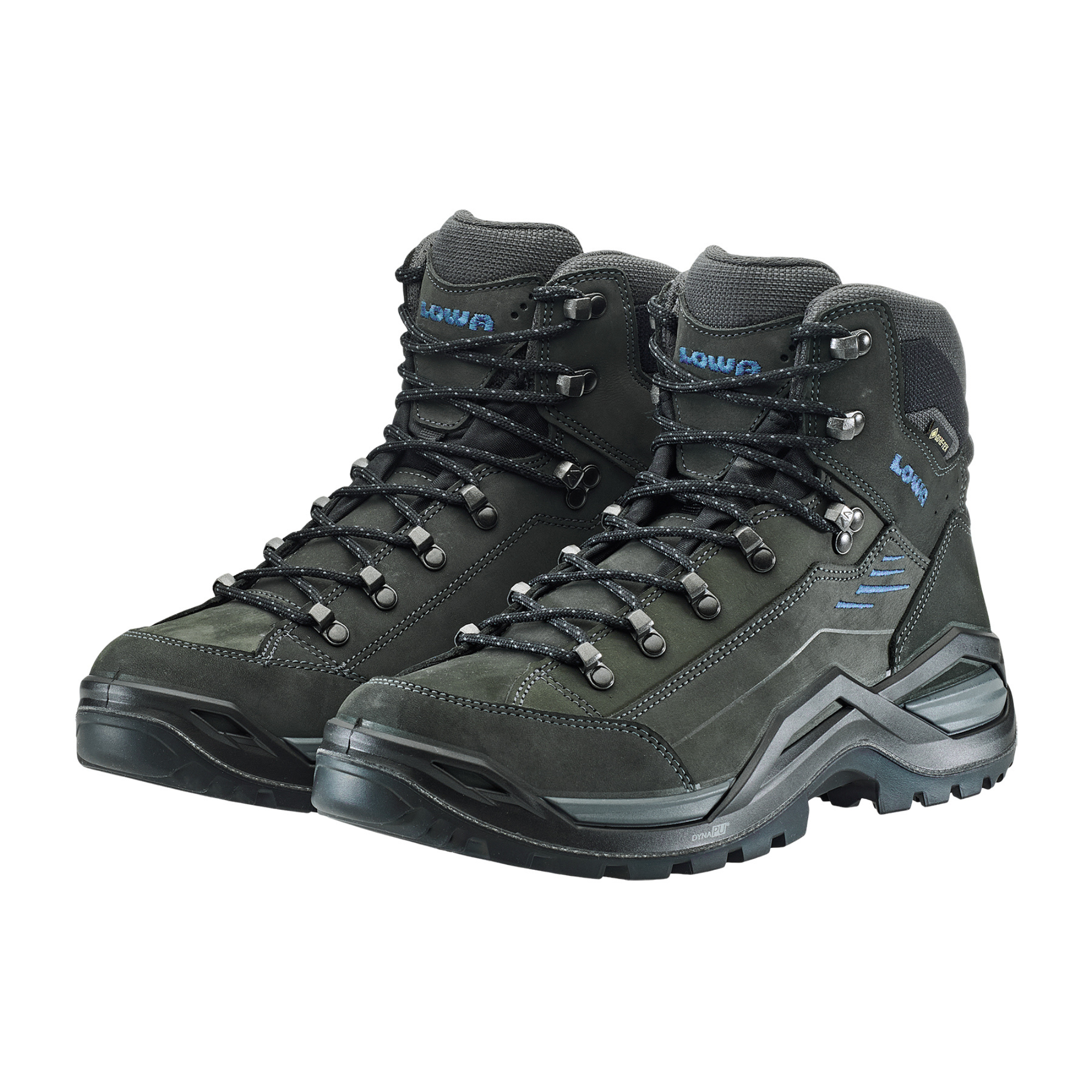 Lowa Men's Renegade Evo Mid Gore-Tex Hillwalking Boots (Anthracite/Steel Blue)