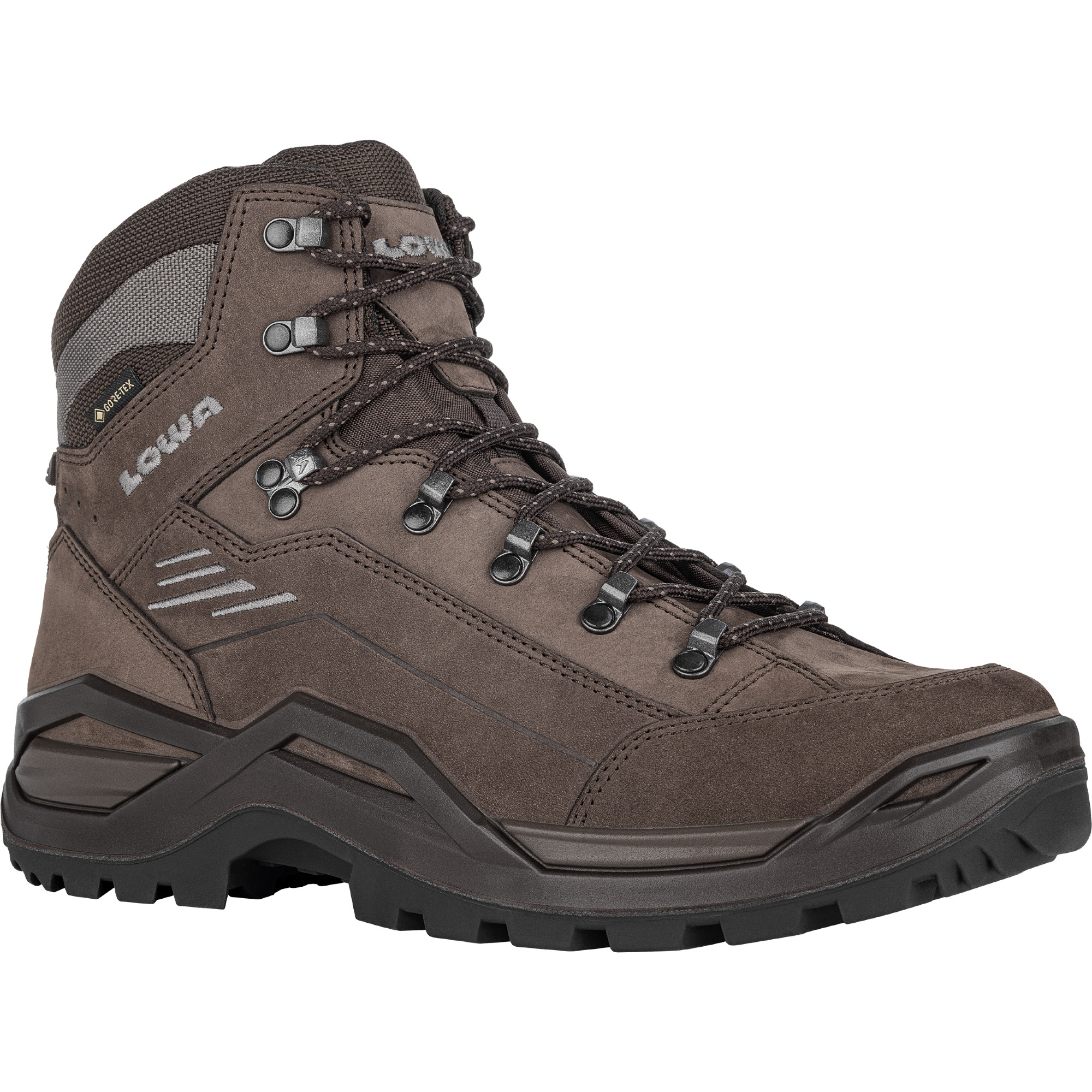Lowa Men's Renegade Evo Mid Gore-Tex Wide Fit Hillwalking Boots (Espresso/Seaweed)