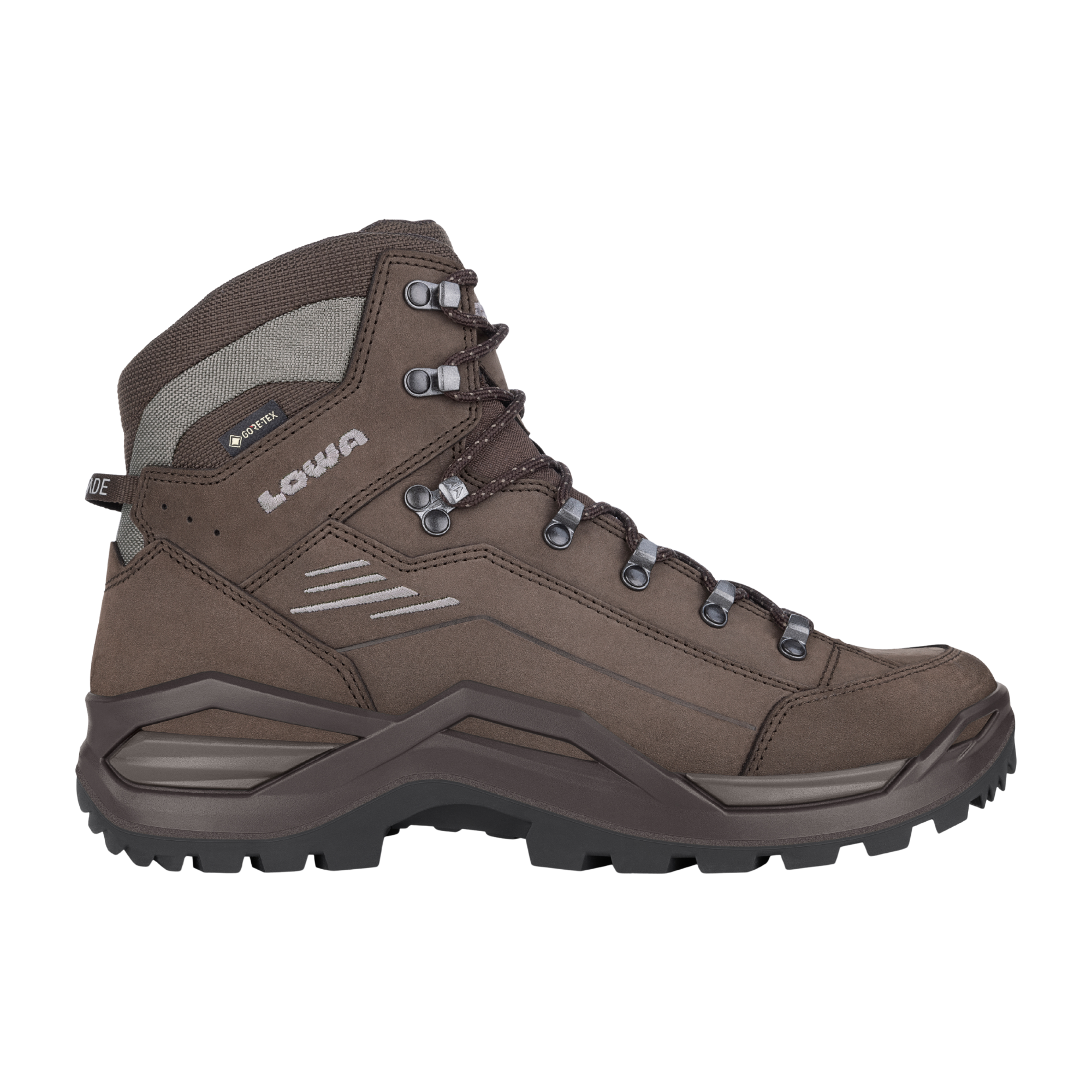 Lowa Men's Renegade Evo Mid Gore-Tex Wide Fit Hillwalking Boots (Espresso/Seaweed)